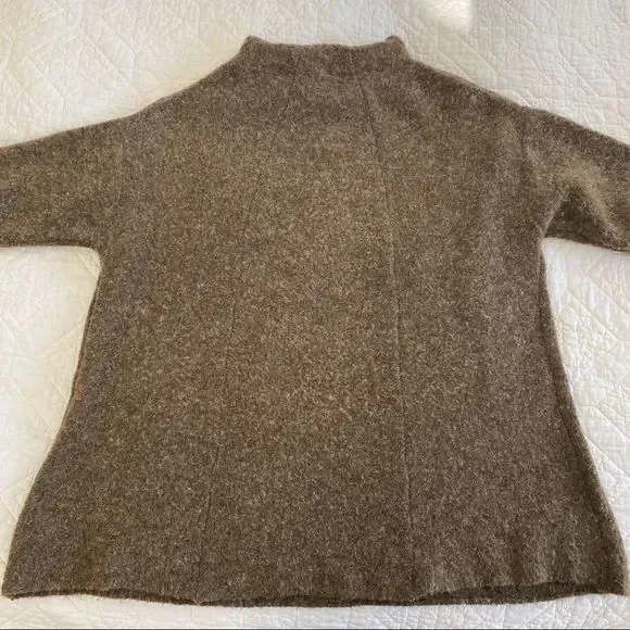 Free People Winding Ivy Pullover Oversized Brown Chunky Sweater XS/S - Picture 5 of 10